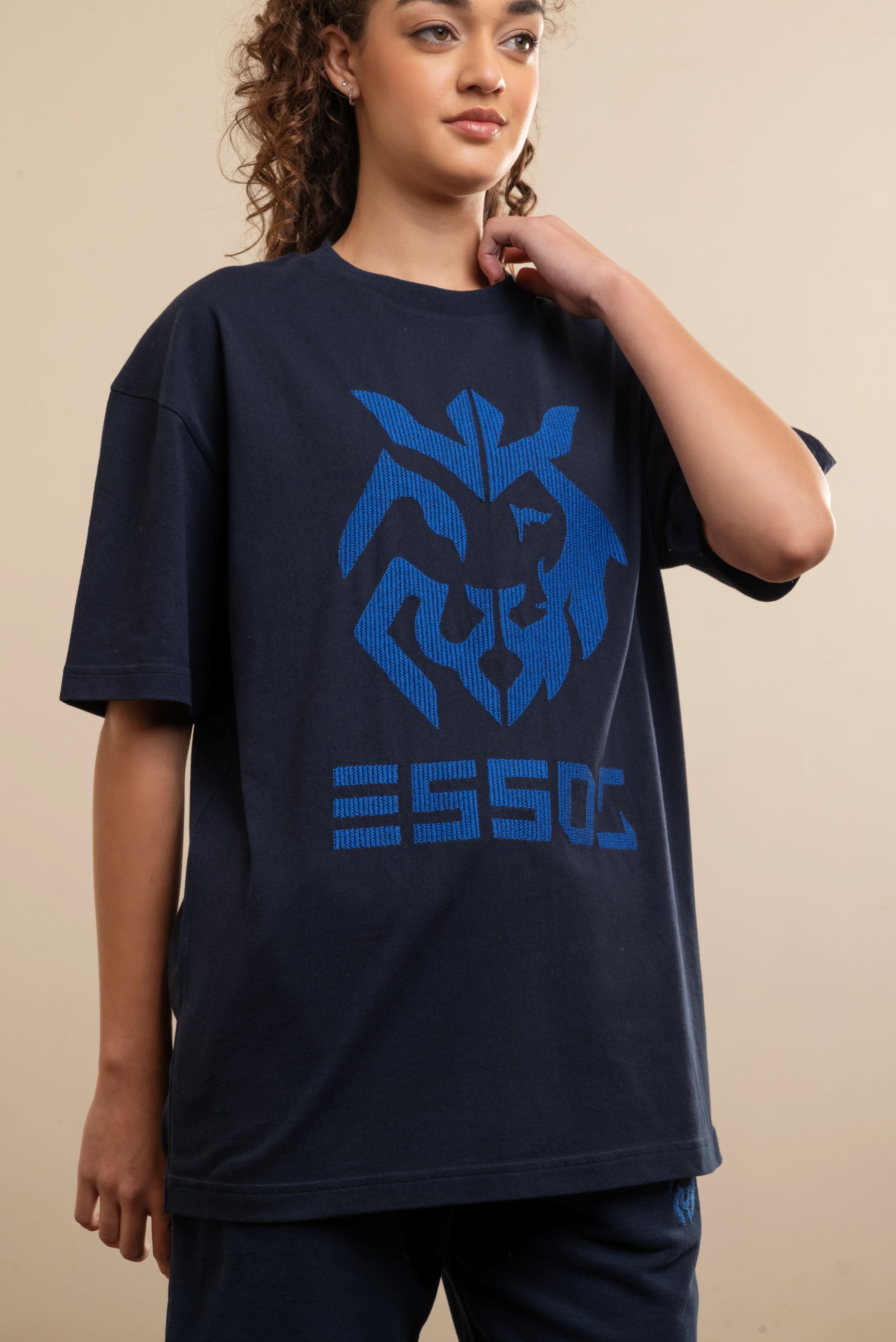 Cross Stitch Logo Oversized Tee – ESSO5