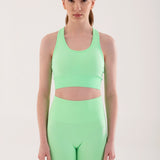 Seamless Racerback Sports Bra - Mint Green