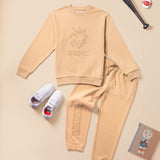 Cross Stitch Logo Kids Sweatshirt - Sand
