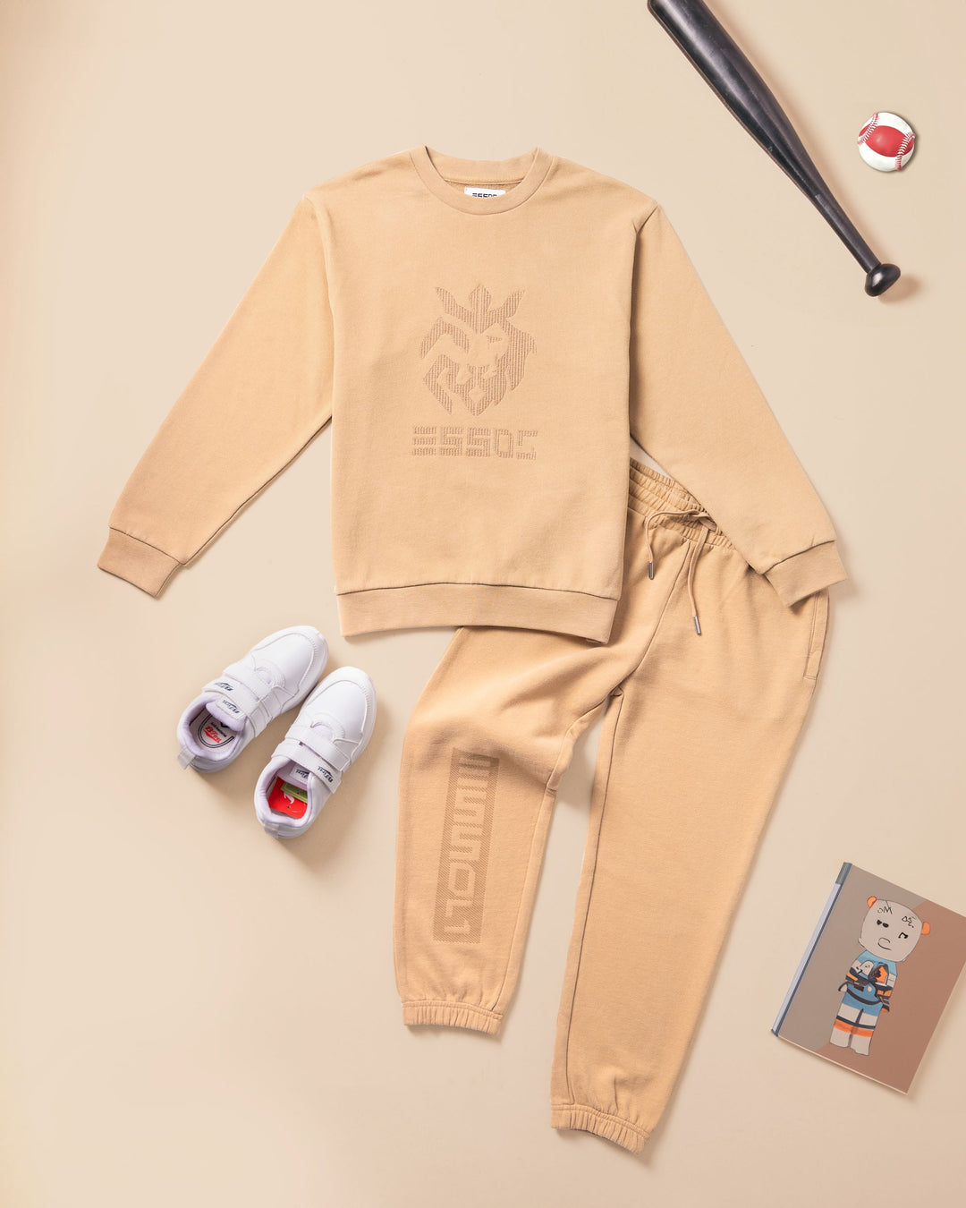 Cross Stitch Logo Kids Sweatshirt