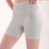 Abstract High Rise Shorts - Steel