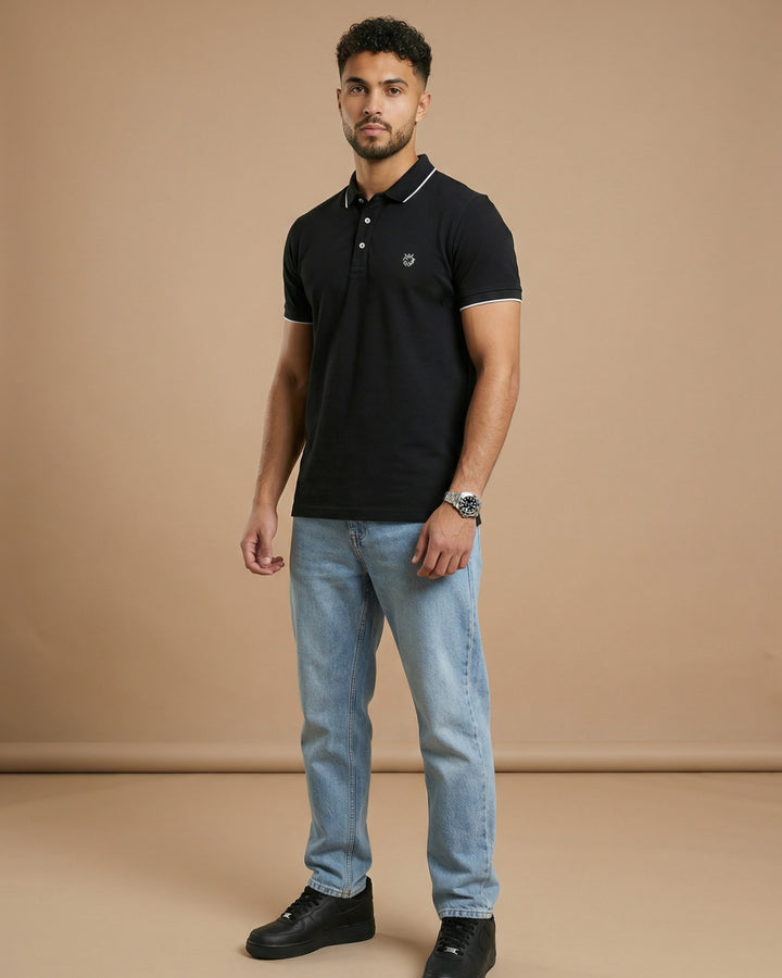 Premium Polo T-shirt Black