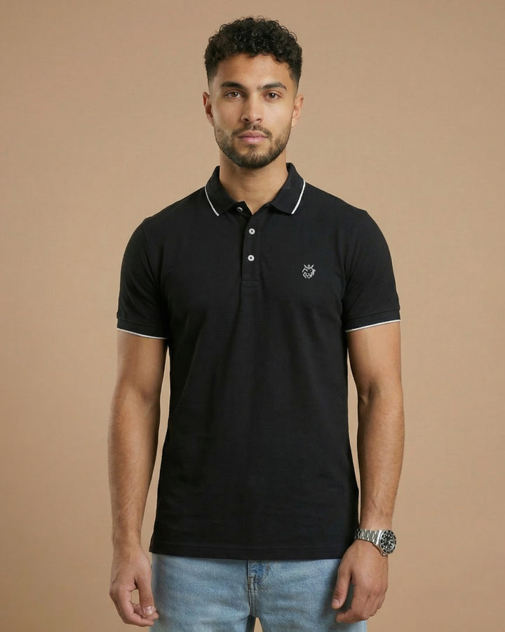 Premium Polo T-shirt Black