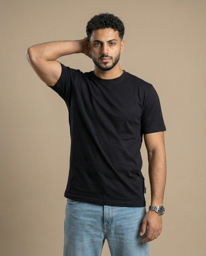 Crew Neck T-Shirt - Supima Cotton Pack of 3