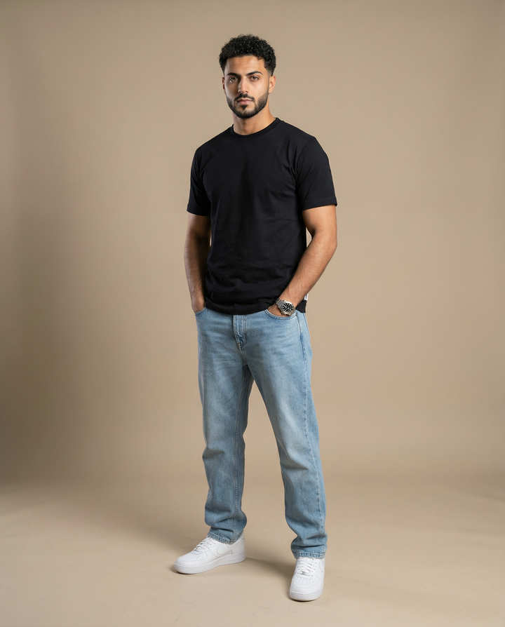 Crew Neck T-Shirt - Supima Cotton Pack of 3
