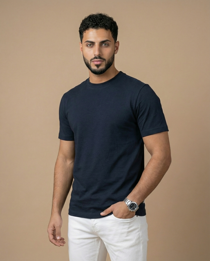 Crew Neck T-Shirt - Supima Cotton Pack of 3