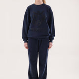 Bristle Logo Oversized Sweatshirt - Midnight
