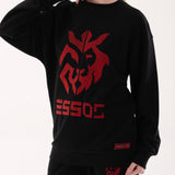 Cross Stitch Logo Oversized Sweatshirt - Nerosso