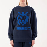 Cross Stitch Logo Oversized Sweatshirt - Midnight