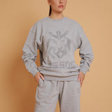Bristle Logo Oversized Sweatshirt - Steel