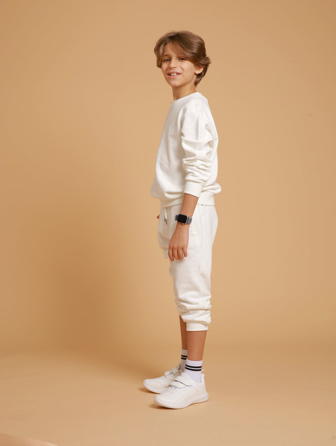 Elevated Logo Kids Joggers- Nerosso