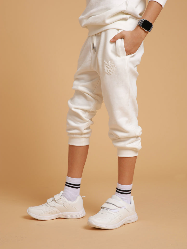 Elevated Logo Kids Joggers- Nerosso