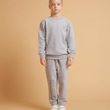 Elevated Logo Girl Sweatshirt - Steel